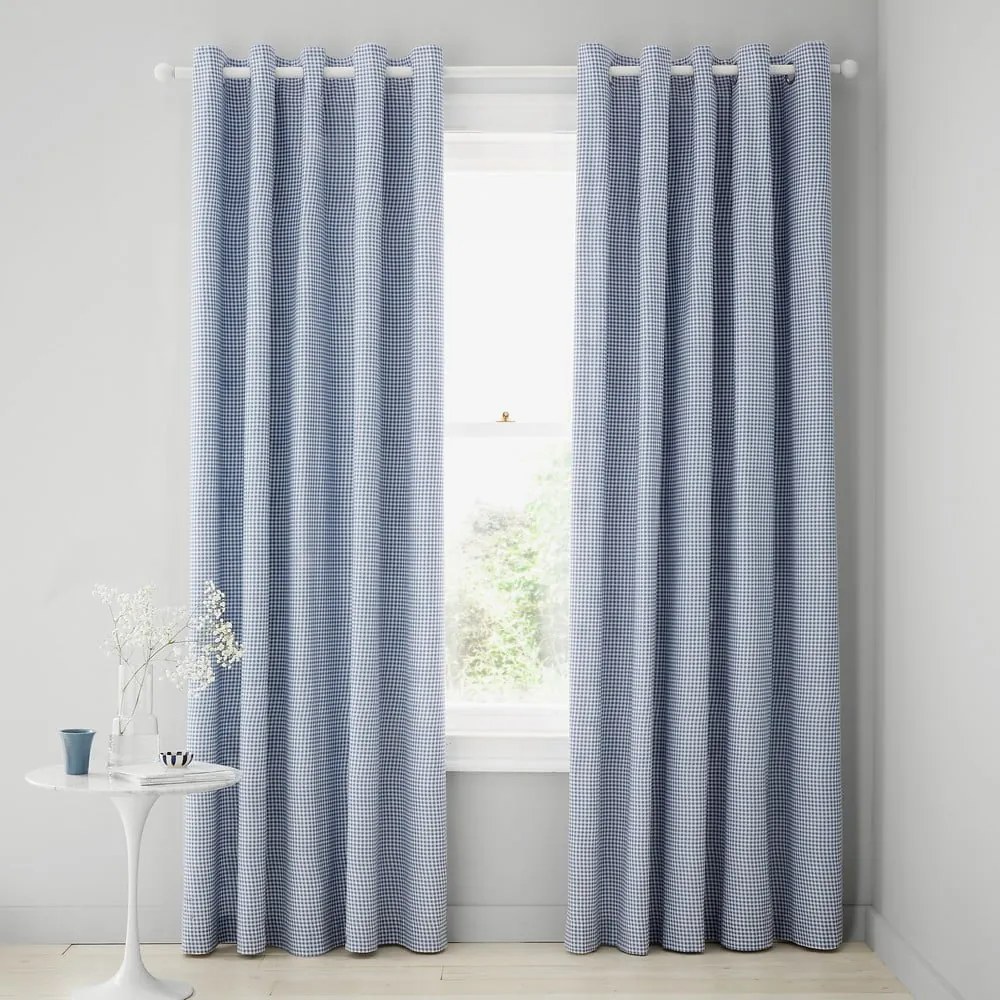 Tende in set bianche/blu 2 pz 168x229 cm Lucie Floral Frill – Catherine Lansfield