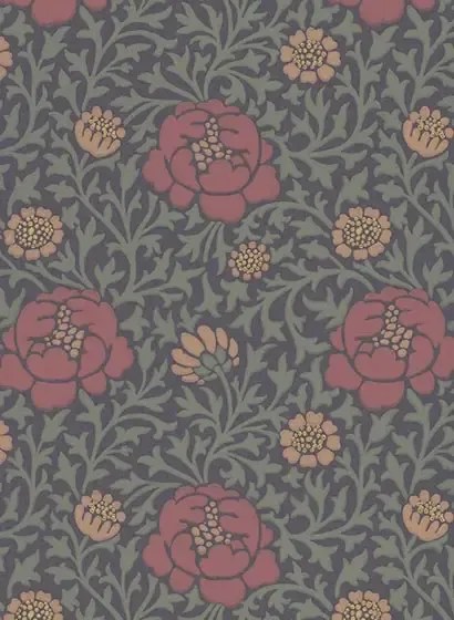 Little Greene Carta da parati Lansdowne Walk - Ash