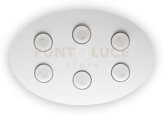 Lampada da soffitto 6 luci logos pl6