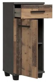 Mobile da bagno VENOM antracite/marrone