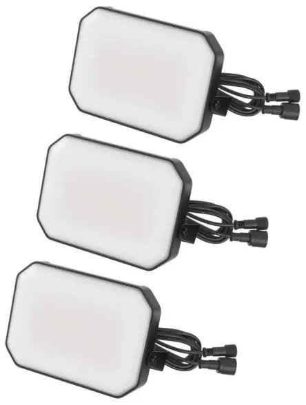 SET 3x LED RGBIC Proiettore da esterno dimmerabile LED/14W/230V 3000-6500K IP65 Wi-Fi Tuya