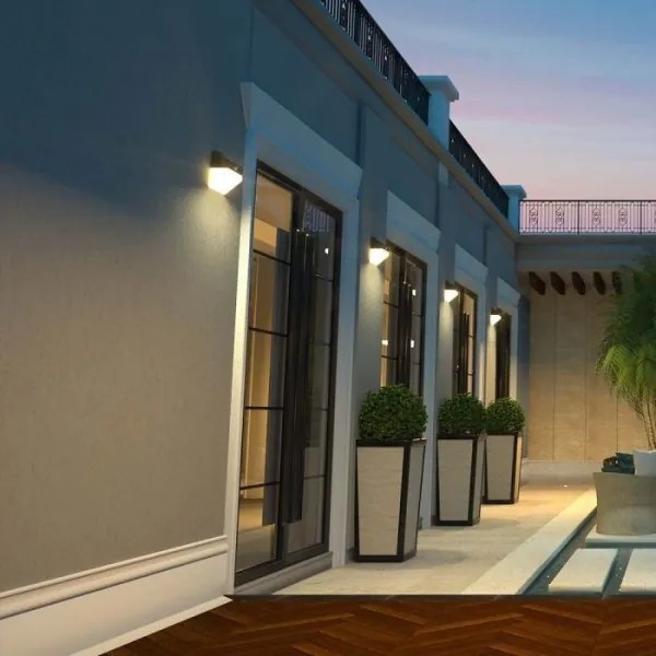 Lampada solare da parete LED con sensore LED/2W/3,7V 4000K IP65 1200 mAh