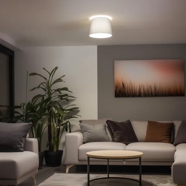 Brilagi - Lampadario LED da soffitto CERIA 1xE27/40W/230V Ø 30 cm grigio