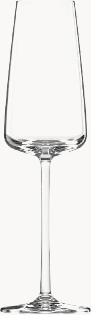 Set di 6 flute da champagne in cristallo Muse