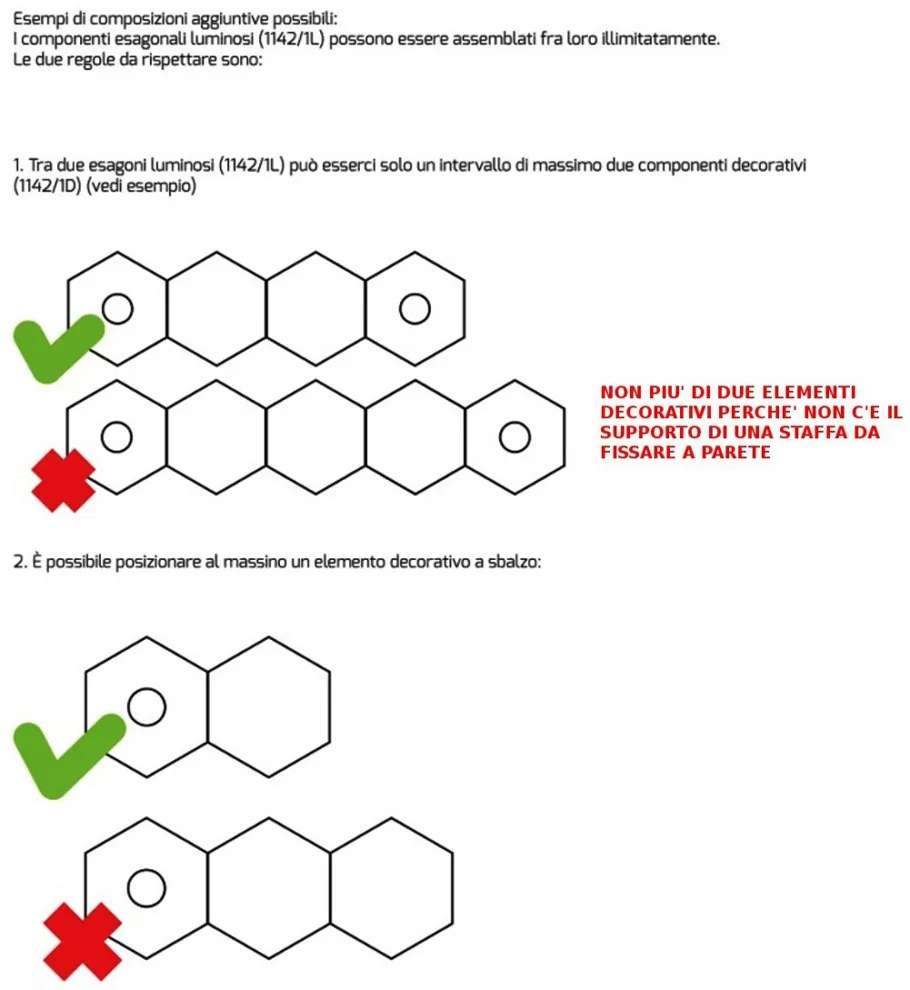 Plafoniera Moderna Decorativa Hexagon Metallo Foglia Argento