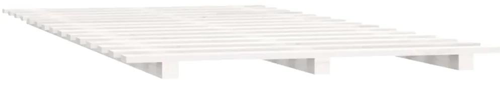 Giroletto bianco 140x190 cm in legno massello di pino
