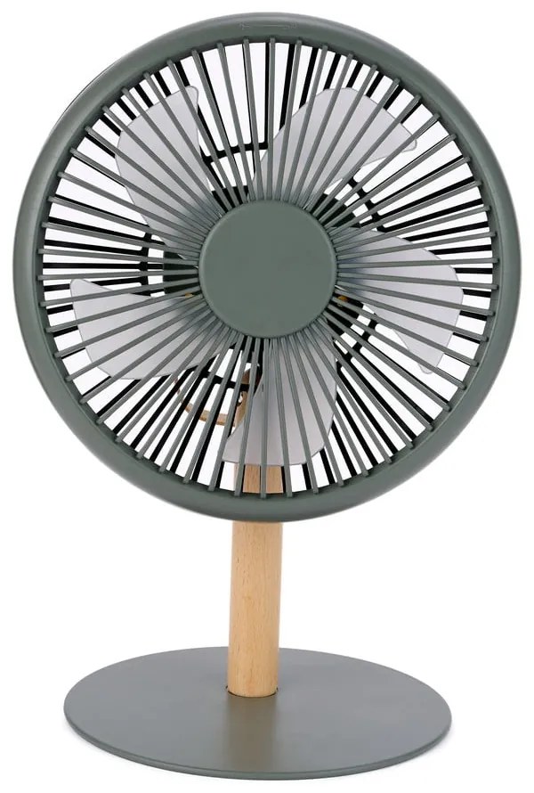 Lampada da tavolo verde con ventola telecomandata (altezza 26 cm) Beyond - Gingko