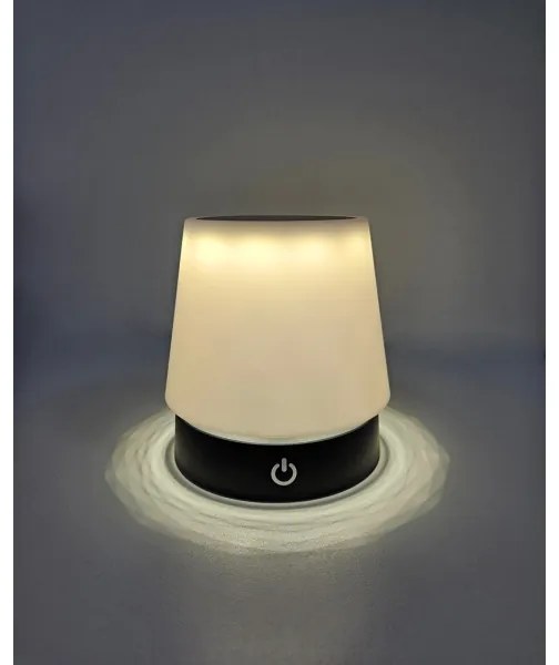 Lampada da tavolo LED dimmerabile touch 3W 5V USB 800mAh bianca