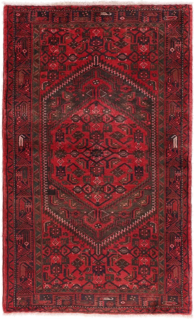 Hamedan Tappeto 220x140 (Iran) Annodato A Mano