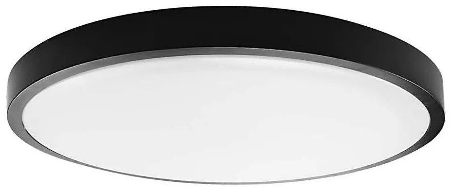 Plafoniera LED da bagno LED/18W/230V IP44 3000K diametro 25 cm nero