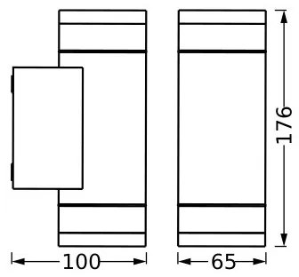 Ledvance - Applique da esterno IVE 2xGU10/35W/230V IP65