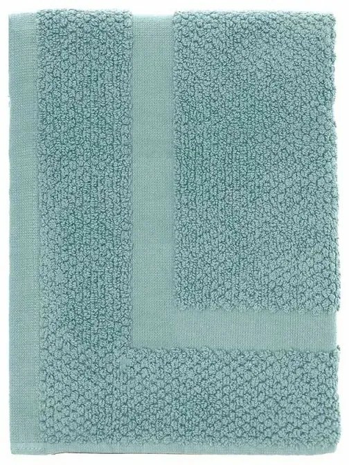 Tappeto scendi doccia 100% cotone verde acqua 45x64 cm