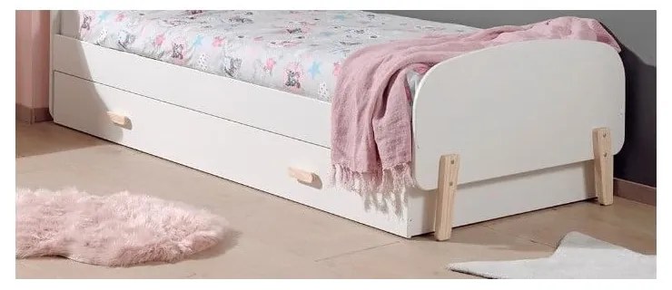 Cassetto bianco sotto il letto per bambini 90x200 cm Kiddy - Vipack