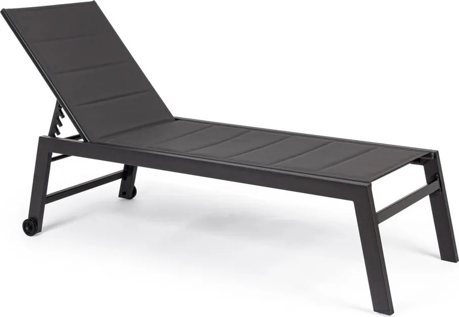 Sdraio da giardino color antracite in metallo regolabile Hilde – Bizzotto