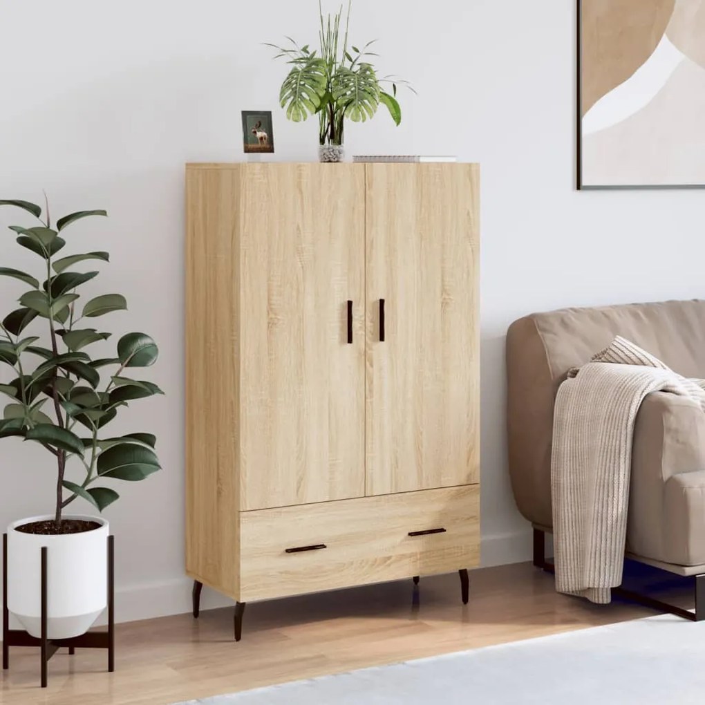 Credenza Rovere Sonoma 69,5x31x115 Cm İn Legno Multistrato /