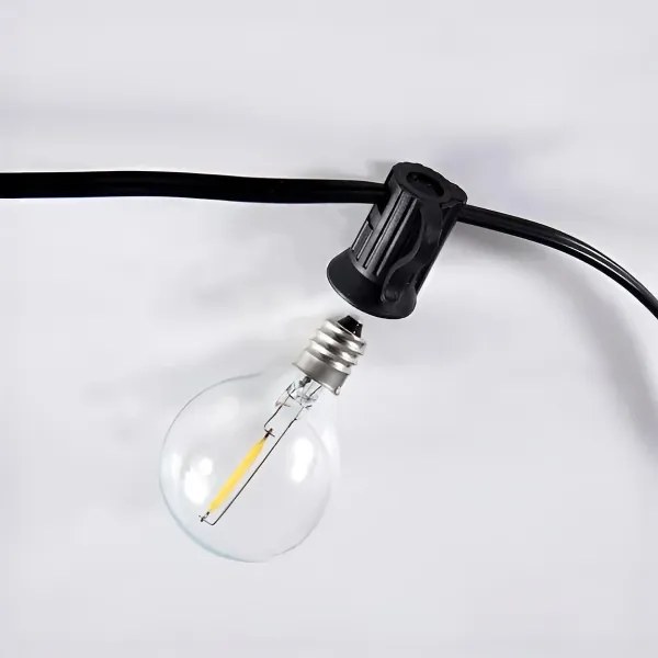 Brilagi - Catena luminosa decorativa LED da esterno GIRLANDA 10xE12 8m nera IP44 bianco caldo