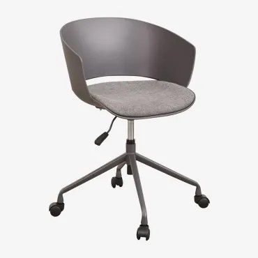 Sedia Da Ufficio Con Ruote Morgana Grigio Antracite - Sklum