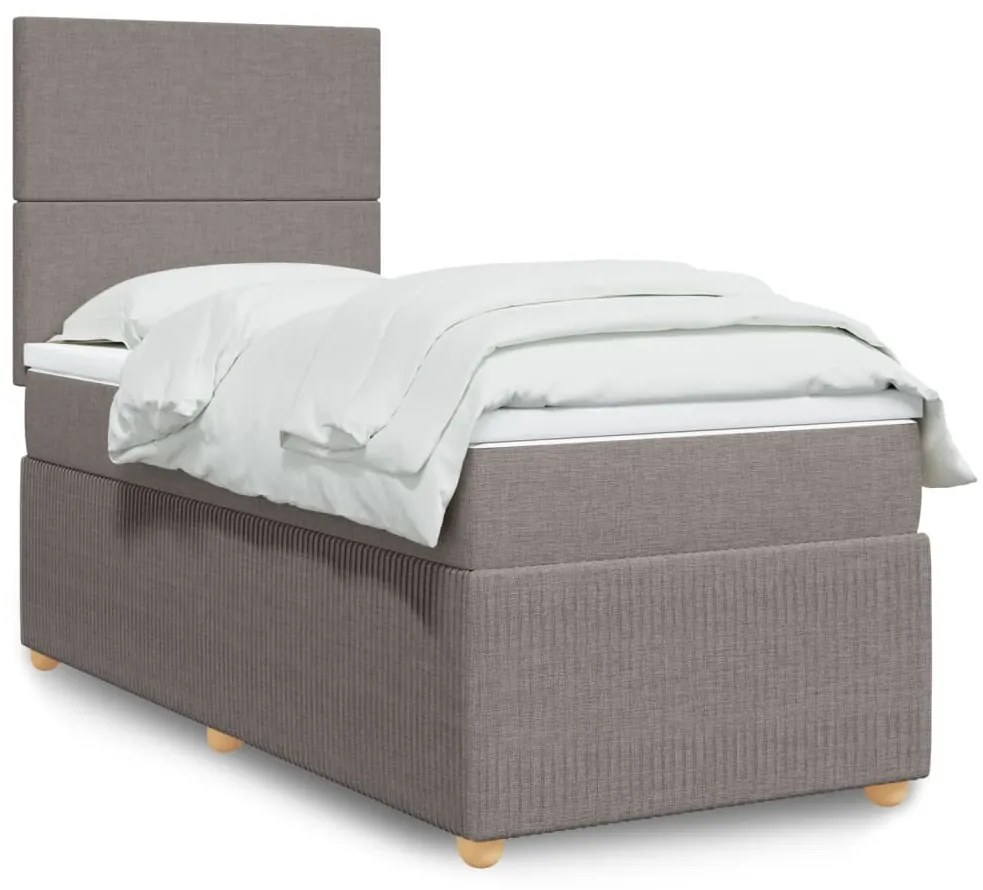 Giroletto A Molle Con Materasso Tortora 100x200 Cm İn Tessuto /