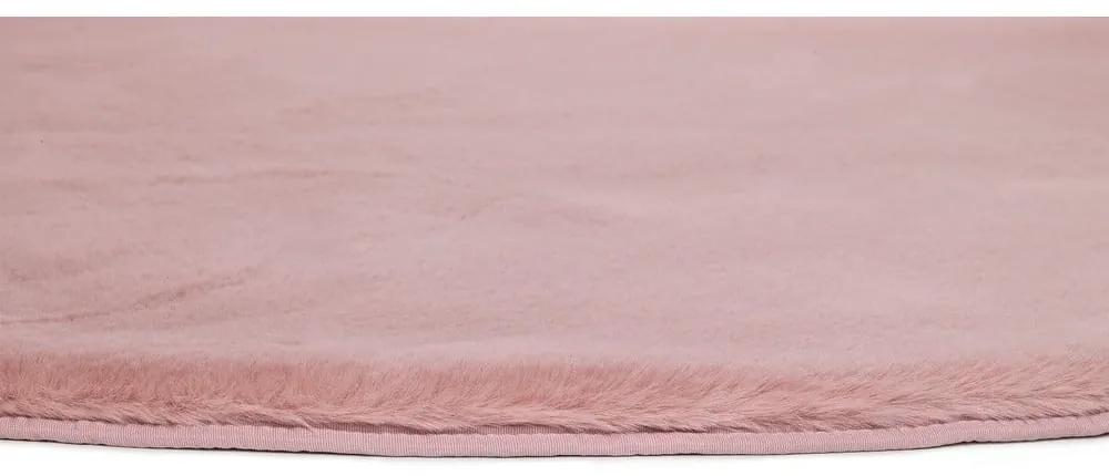 Tappeto rosa , Ø 120 cm Fox Liso - Universal