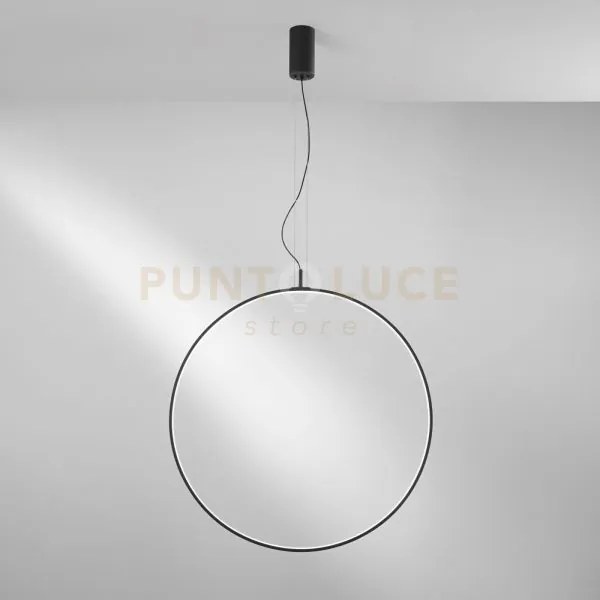 Lampadario a sospensione led toorx nera 40w 4720lm cct 3000 4000 65...