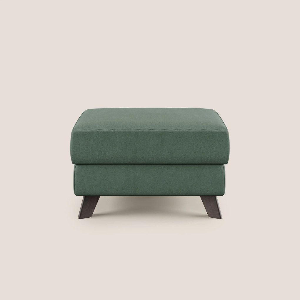 Moon Pouf contenitore e piedini alti in microfibra impermeabile T11