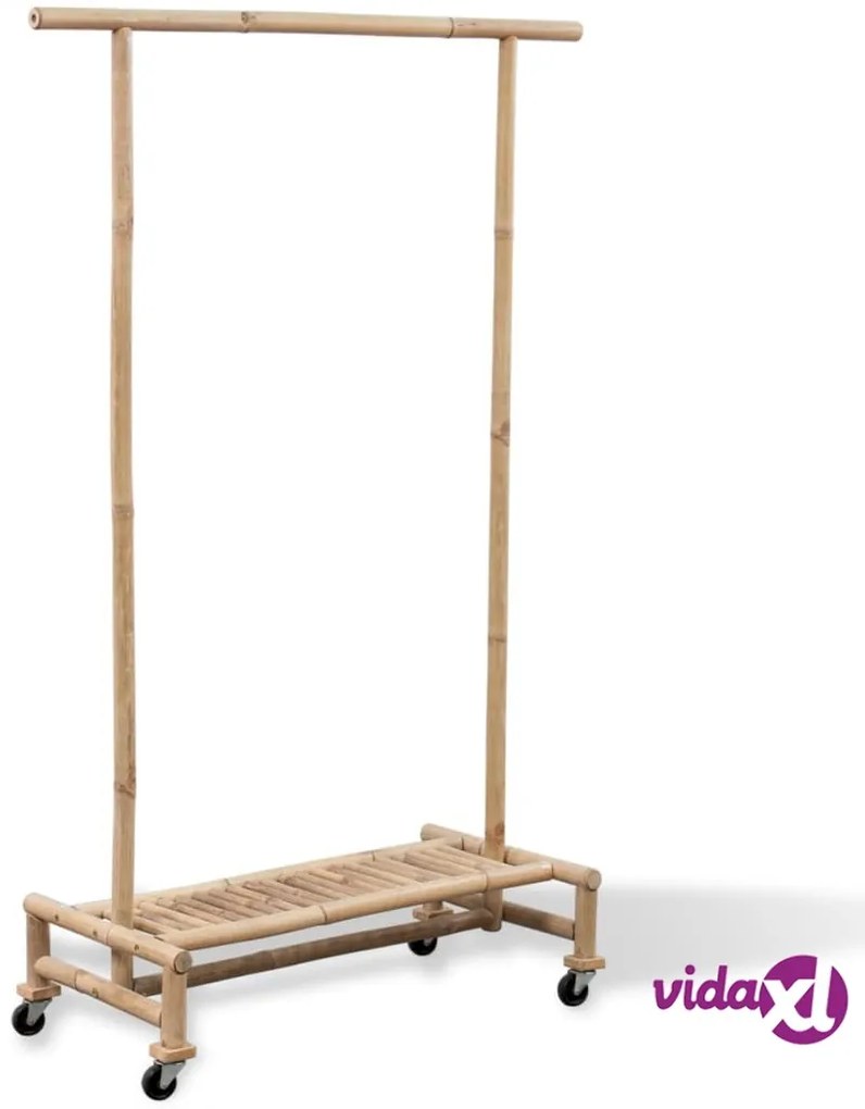 vidaXL Supporto Appendiabiti in Legno di Bambù