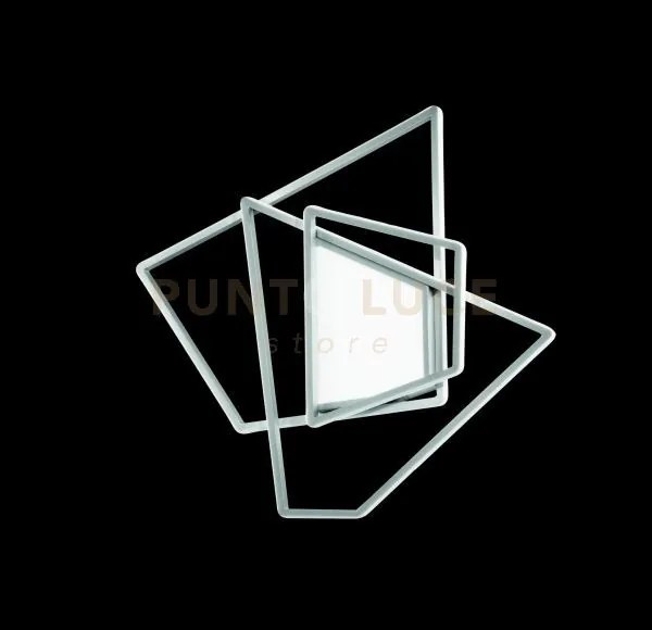 Plafoniera galaxy media silver 4000k 3650lm 90w dimmerabile l.63cm