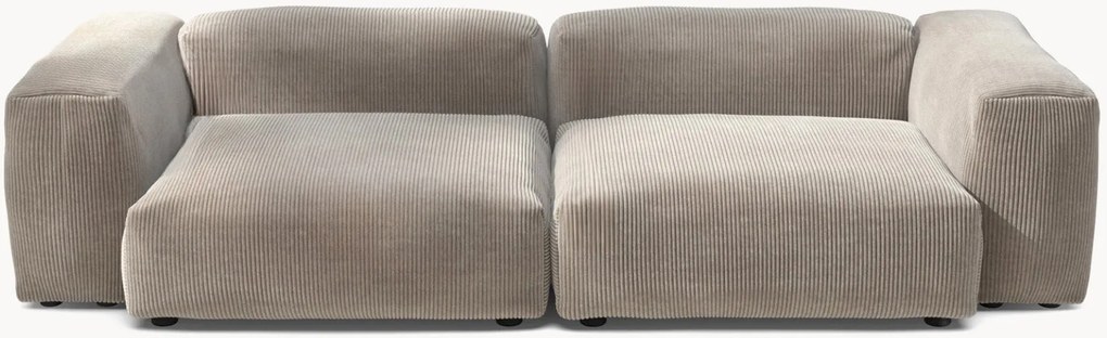 Divano componibile 3 posti in velluto a coste Vetsak