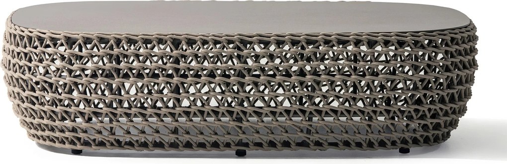 ATREIDES - tavolino da esterno in alluminio e corda