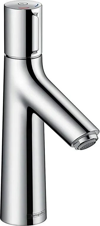 Rubinetto per lavabo a canna media getto laminare cristallino Talis s cromo lucido HANSGROHE H 22 cm