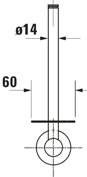 Duravit 99154600 - Porta carta igienica D-CODE nero opaco