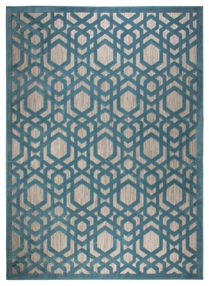 Tappeto blu per esterni 120x170 cm Oro - Flair Rugs