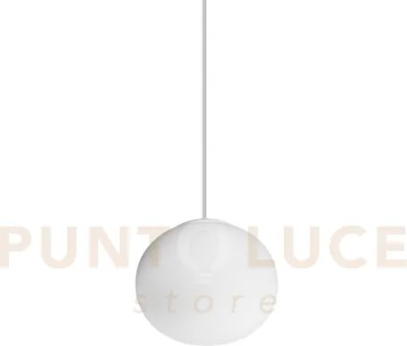 Cotton lampadario sospeso in vetro bianco 1 luce attcco g9 lampadin...