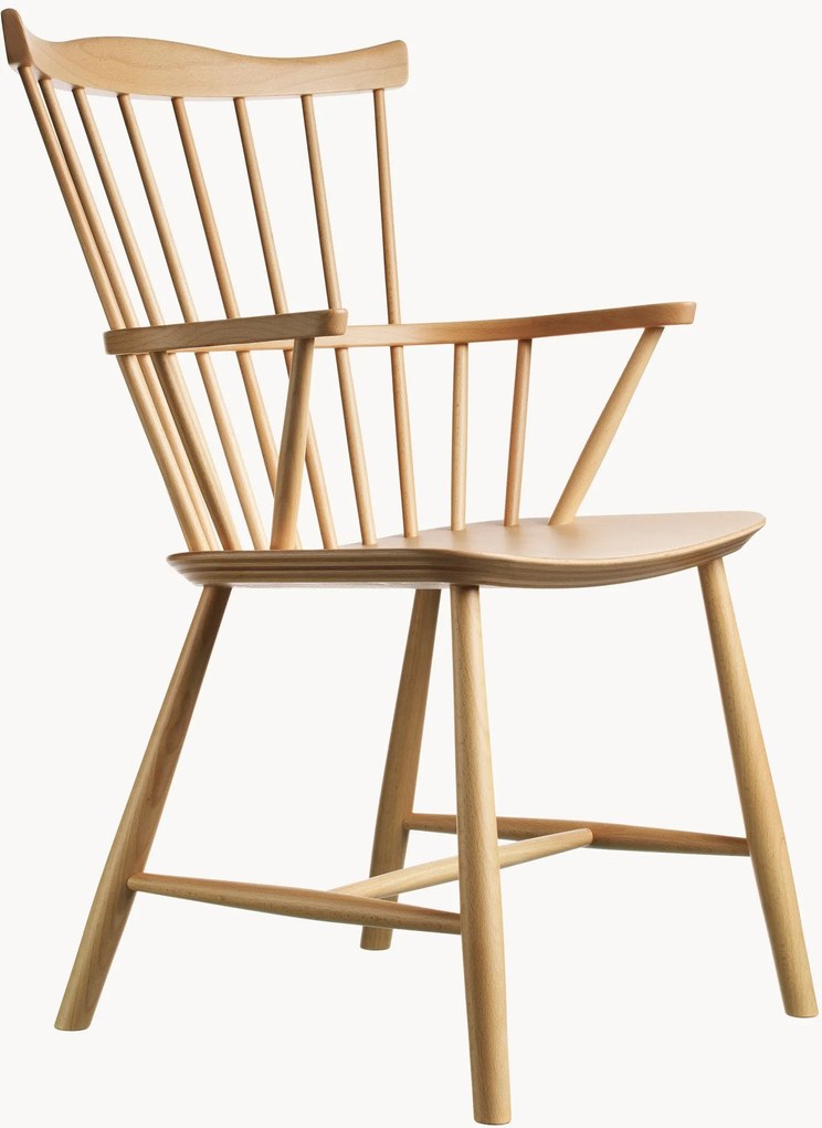 Sedia da pranzo in legno di faggio fatta a mano J52B