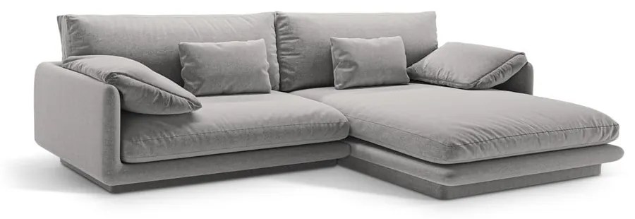Divano angolare grigio chiaro (angolo destro) Torino - Micadoni Home
