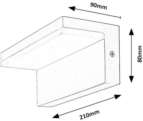 Rabalux 77093 - Applique a LED da esterno ZARAGOZA LED/10W/230V IP54 bianco