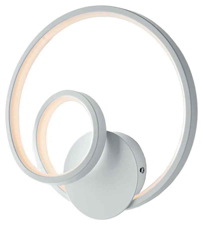 Applique Moderna Malena Con Led Integrato Metallo E Alluminio Bianco