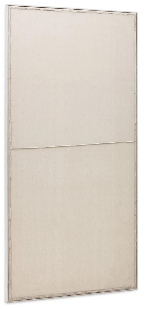 Kave Home - Quadro Maha bianco con linea orizzontale 110 x 220 cm