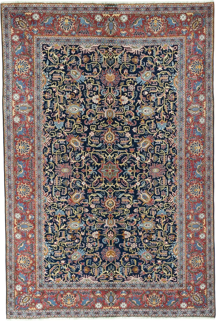 Kashan Tappeto persiano 210 x 310 Blu (Iran) Annodato A Mano