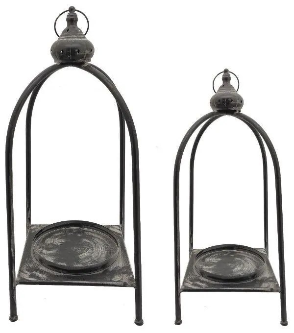 Lanterna in vetro 60 x 23 cm