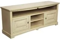 Mobile porta tv goccia legno shabby avorio anticato 170x46x69 - Mobili 2G