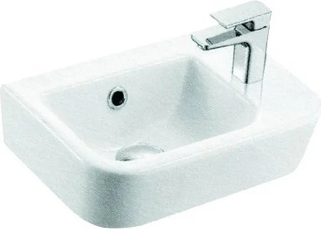 Lavamani piccolo 37 cm con foro miscelatore a destra Marie-MR - KAMALU