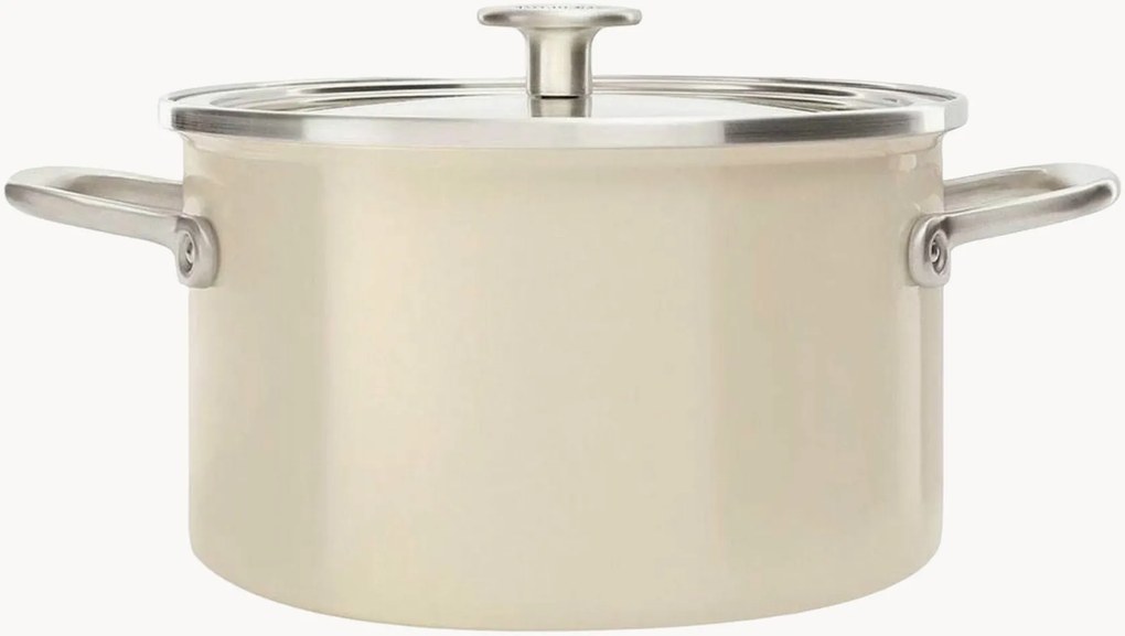 Pentola con rivestimento antiaderente e coperchio Core Enamel, varie misure