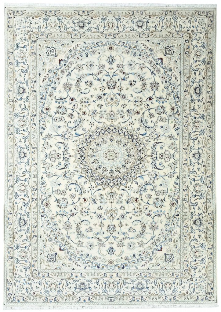 Nain Tappeto 350x250 Beige (Iran) Annodato A Mano