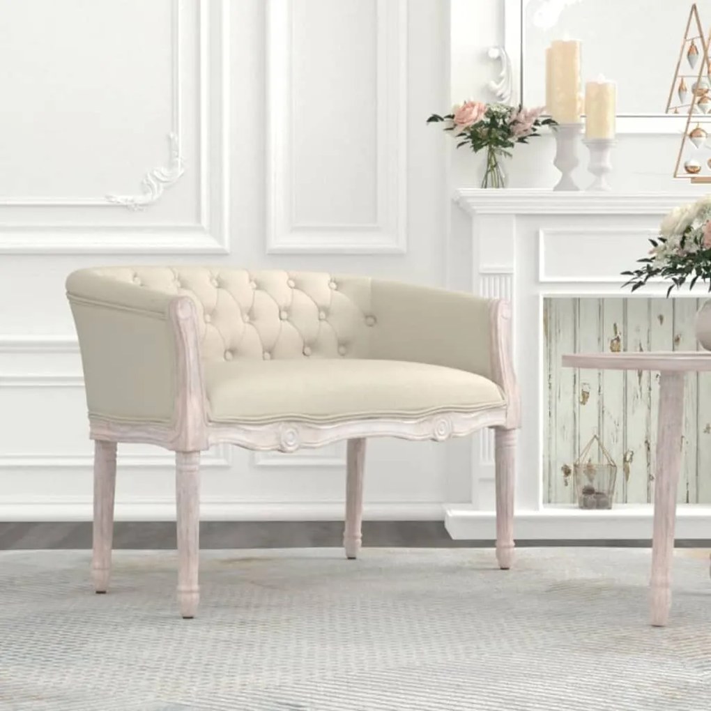 Panca beige 98x56x69 cm color lino