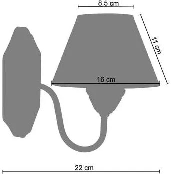 Tosel  Applique Applique tondo legno crema  Tosel