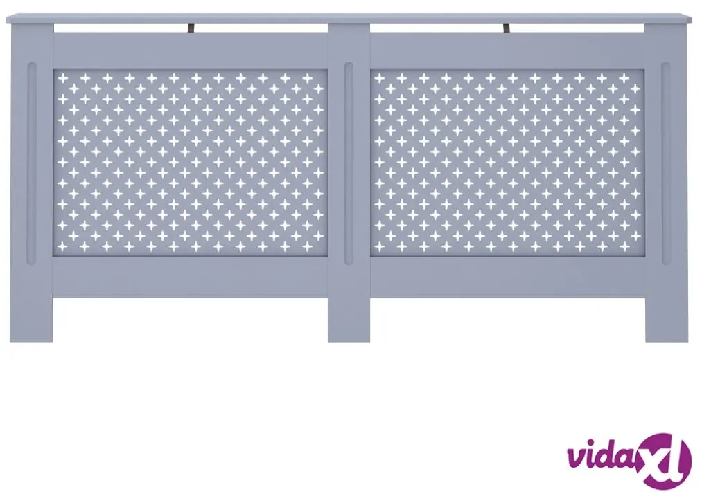 vidaXL Copertura per Radiatore Antracite 172x19x81 cm in MDF