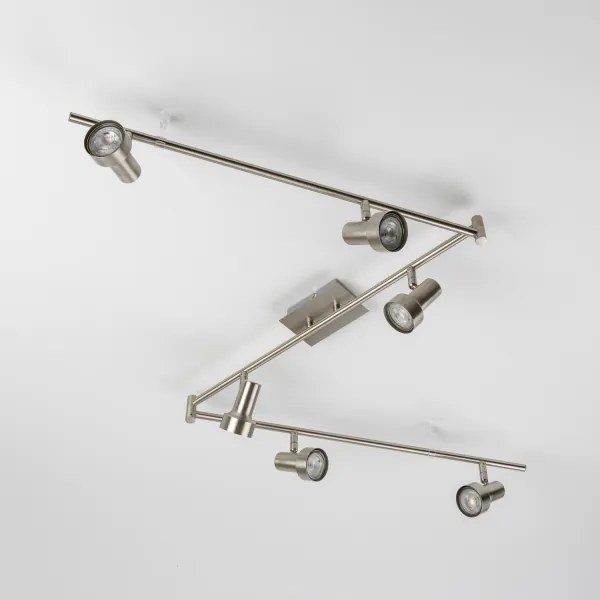 Faretto LED 6xGU10/4,7W/230V cromo opaco