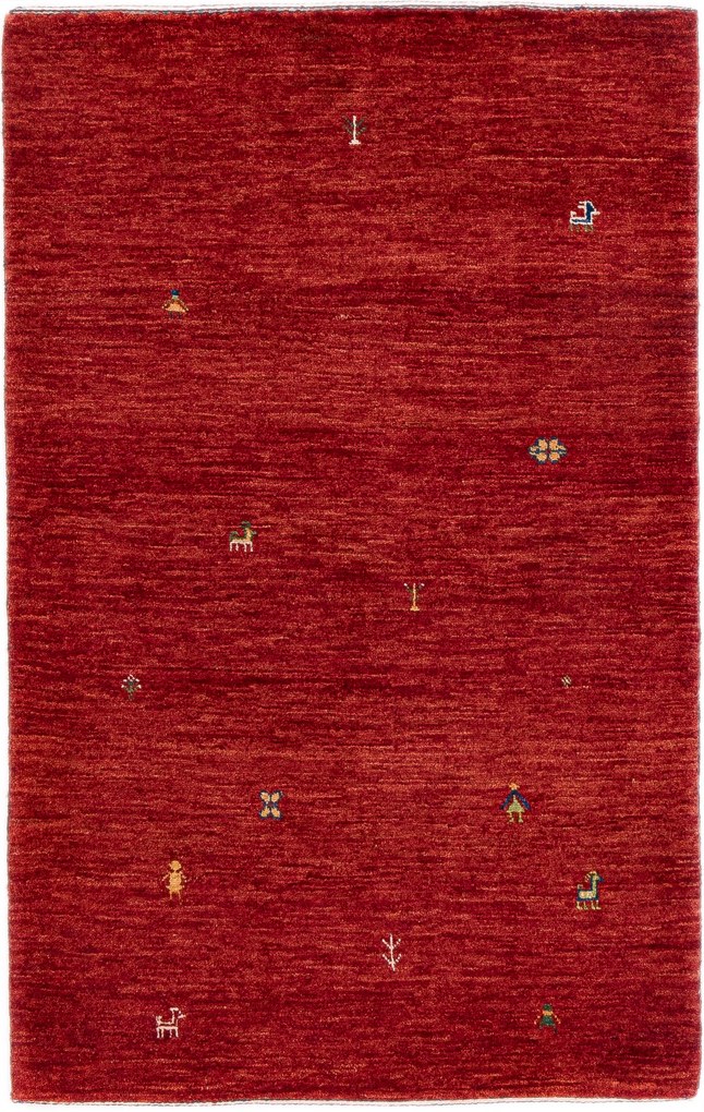 Loribaft Tappeto persiano 90x130 Rosso (Iran) Annodato A Mano
