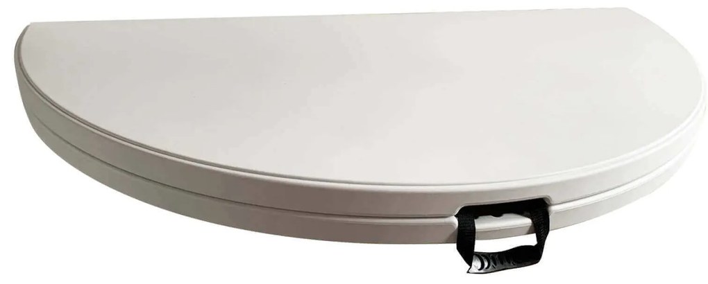 CATE - tavolo catering rotondo pieghevole salvaspazio in acciaio e abs